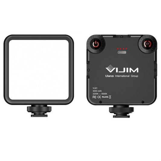 VIJIM VL81 Portable Three Cold and Hot Shoes Dual Color Temperature Fill Light Shooting Recording Lighting Light -  by VIJIM | Online Shopping South Africa | PMC Jewellery | Buy Now Pay Later Mobicred