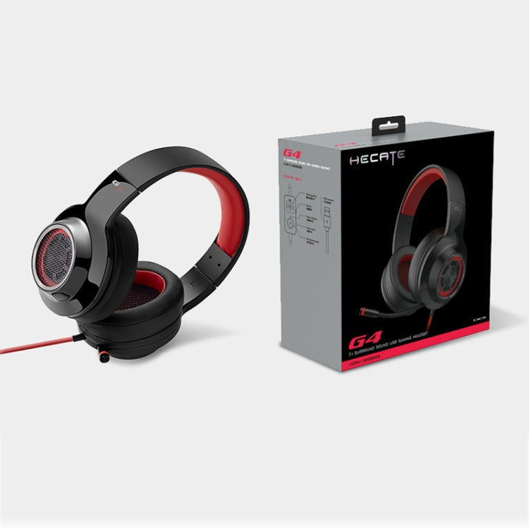 Edifier HECATE G4 Gaming Headeadphone Desktop Computer Listening Discrimination 7.1-channel Headset, Cable Length: 2.5m(Black Red) - Multimedia Headset by Edifier | Online Shopping South Africa | PMC Jewellery