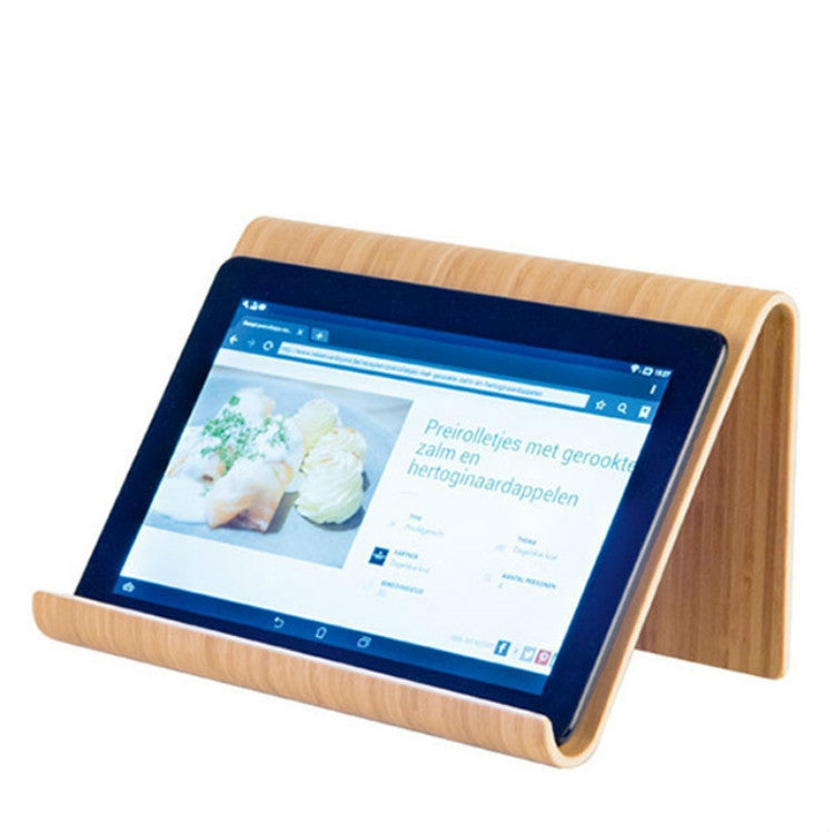 Bamboo Mobile Phone Tablet Lazy Desktop Stand - Desktop Holder by PMC Jewellery | Online Shopping South Africa | PMC Jewellery