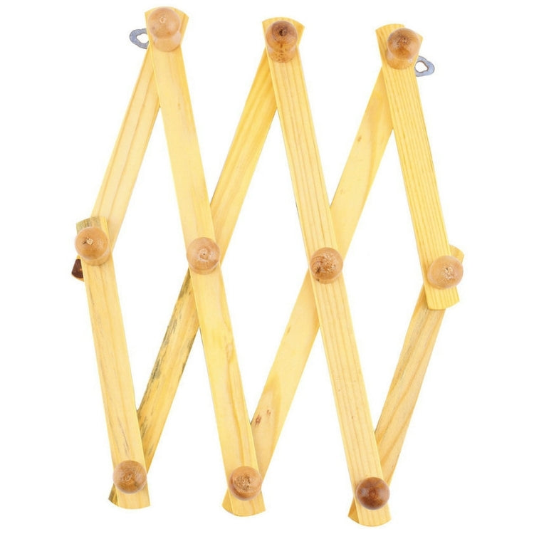Solid Wooden Retractable Wall Hanging Folding Coat Rack Drying Rack - free shipping - PMC TechLife - Order now!