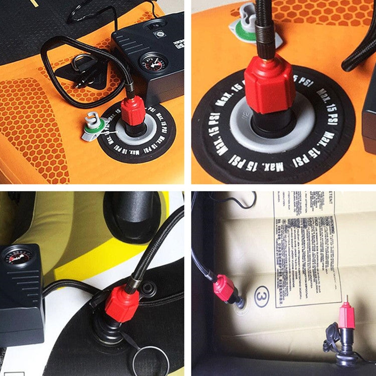 Surfing Paddle Board Rubber Boat Inflatable Bed Air Valve Adapter Car Air Pump Adapter(Red) - Inflatable Pump by PMC TechLife | Online Shopping South Africa | PMC TechLife