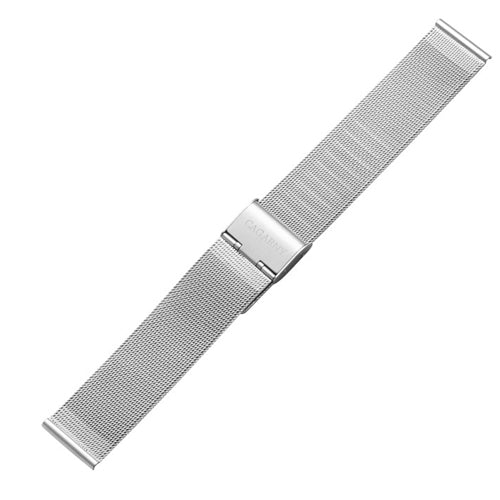 CAGARNY Simple Fashion Watches Band Metal Watch Band, Width: 18mm(Silver) - Watch Accessories & Parts by CAGARNY | Online Shopping South Africa | PMC Jewellery | Buy Now Pay Later Mobicred