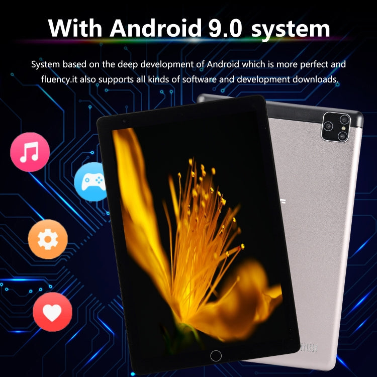 BDF P8 3G Phone Call Tablet PC, 8 inch, 2GB+32GB, Android 9.0, MTK8321 Octa Core Cortex-A7, Support Dual SIM & Bluetooth & WiFi & GPS, EU Plug(Black) - BDF by BDF | Online Shopping South Africa | PMC Jewellery