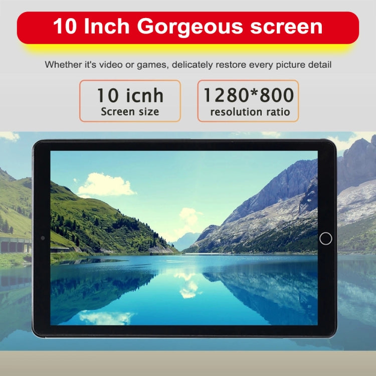 BDF A10 3G Phone Call Tablet PC, 10 inch, 1GB+16GB, Android 5.1, MTK6592 Octa Core Cortex-A7, Support Dual SIM & Bluetooth & WiFi & GPS, EU Plug(Silver) - BDF by BDF | Online Shopping South Africa | PMC Jewellery