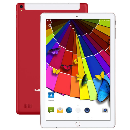 BDF P10 3G Phone Call Tablet PC, 10 inch, 1GB+16GB, Android 5.1, MTK6592 Octa Core, Support Dual SIM & Bluetooth & WiFi & GPS, EU Plug(Red) - BDF by BDF | Online Shopping South Africa | PMC Jewellery