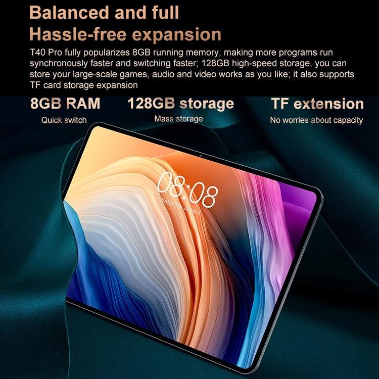 Teclast T40 Pro 4G LTE Tablet PC, 10.4 inch, 8GB+128GB, Android 11 Unisoc T618 Octa Core, Support Bluetooth & Dual Band WiFi & TF Card, Network: 4G - TECLAST by TECLAST | Online Shopping South Africa | PMC Jewellery