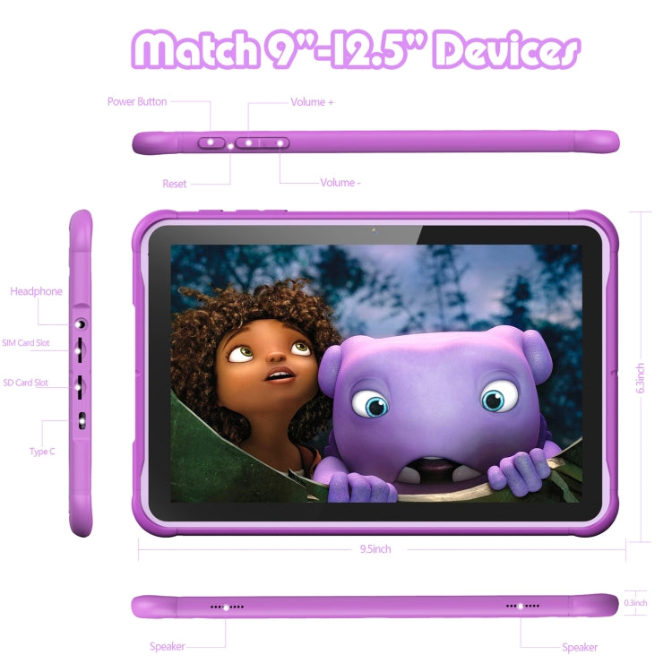 Pritom K10 Kids Tablet PC, 10.1 inch, 2GB+32GB, Android 10 Unisoc SC7731E Quad Core CPU, Support 2.4G WiFi / 3G Phone Call, Global Version with Google Play (Purple) -  by PRITOM | Online Shopping South Africa | PMC Jewellery | Buy Now Pay Later Mobicred