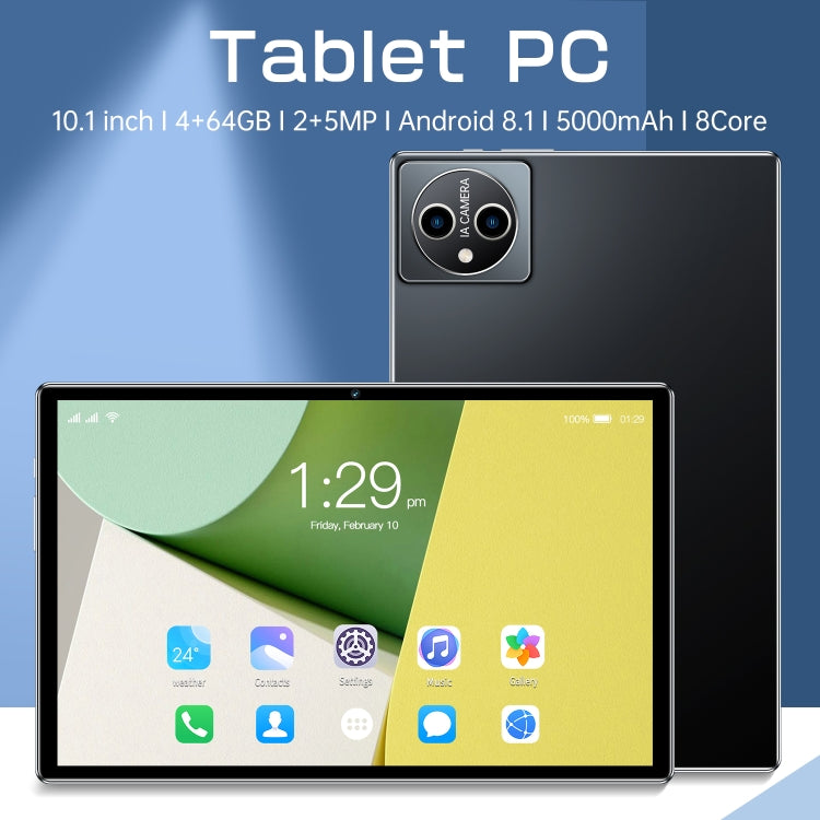 X15 4G LTE Tablet PC, 10.1 inch, 4GB+64GB, Android 8.1  MTK6755 Octa-core 2.0GHz, Support Dual SIM / WiFi / Bluetooth / GPS (Black) - 10.1 inch by PMC Jewellery | Online Shopping South Africa | PMC Jewellery