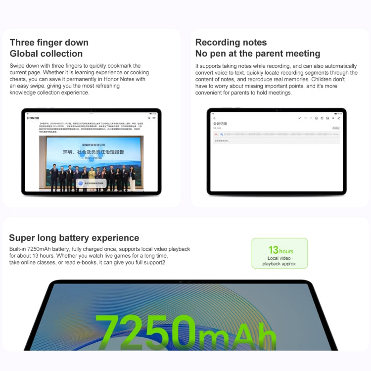 Honor Pad X8 Pro ELN-W09 WiFi, 11.5 inch, 6GB+128GB, MagicOS 7.1 Qualcomm Snapdragon 685 Octa Core, 6 Speakers, Not Support Google(Grey) - Huawei by Huawei | Online Shopping South Africa | PMC Jewellery | Buy Now Pay Later Mobicred