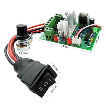 LDTR-WG0266 DC 6-30V 200W 16KHz PWM Motor Speed Controller Regulator Reversible Control Forward/Reverse Switch (Green) - Other Accessories by PMC Jewellery | Online Shopping South Africa | PMC Jewellery