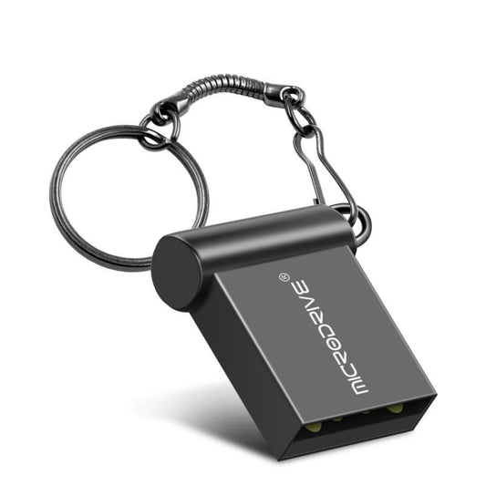 MicroDrive 64GB USB 2.0 Metal Mini USB Flash Drives U Disk (Black) - USB Flash Drives by MicroDrive | Online Shopping South Africa | PMC Jewellery