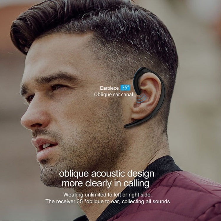 OVEVO Ear-hanging Business Style Wireless Bluetooth Earphone Headset - Bluetooth Earphone by OVEVO | Online Shopping South Africa | PMC TechLife